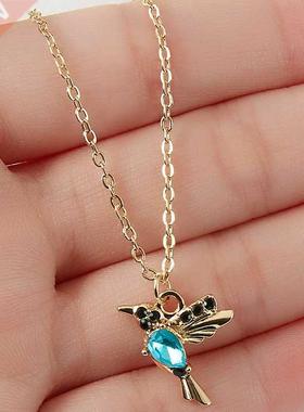 New Crystal Hummingbird Necklaces For Women Fashion Jewelry
