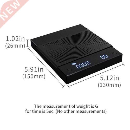 2021 New BLACK BASIC+ Coffee Scale, Smart digital scale, po