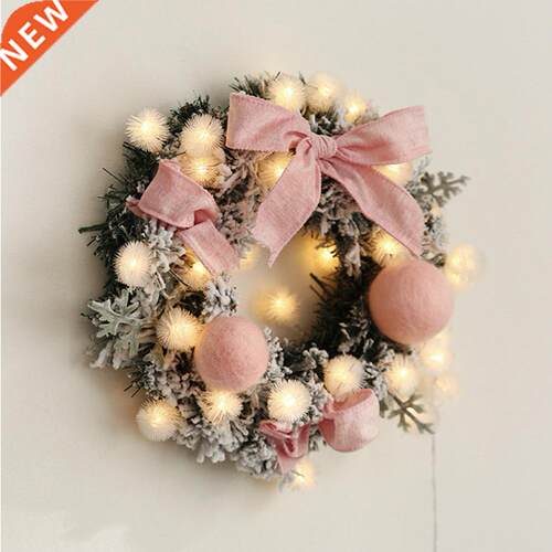 30cm Christmas Artificial Rattan Flower Door Hanging Wreath