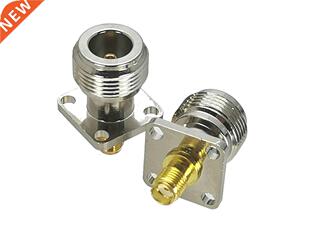 10Pcs SMA Female Jack to N Female Jack 17.5mm 4-holes Flange