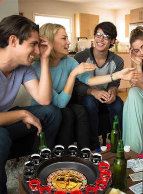Shot Spinning Roulette Game Set Shot Glass Roulette Game