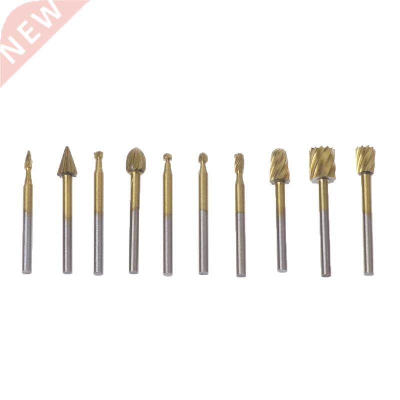 10pcs Rotary File Engraving Cutter Wood Tool Electric Grindi