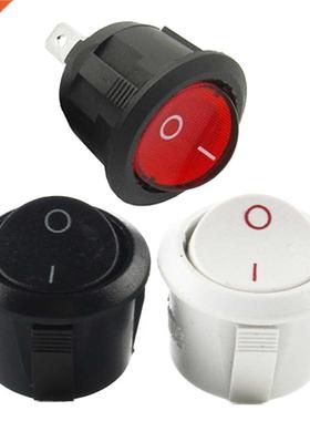 Push Button Switch 10pcs AC 6A 10A 250V On Off SPST Round Bo