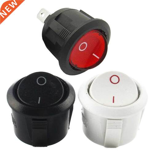Push Button Switch 10pcs AC 6A 10A 250V On Off SPST Round Bo
