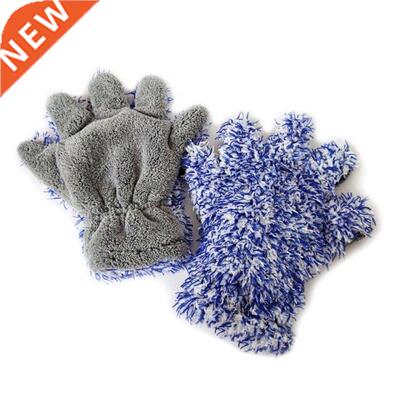 Microfiber Car Cleaning Glove Dusting Mitt Car Wash Rag Scra