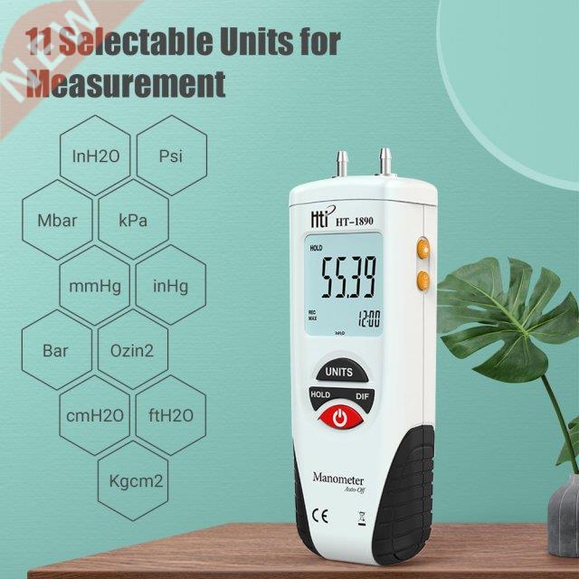 Digital Manometer LCD air pressure meter air pressure Differ