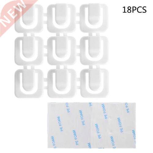 18Pcs Self-aesive Wire Tie Cable Mount Clamp Clip Car USB