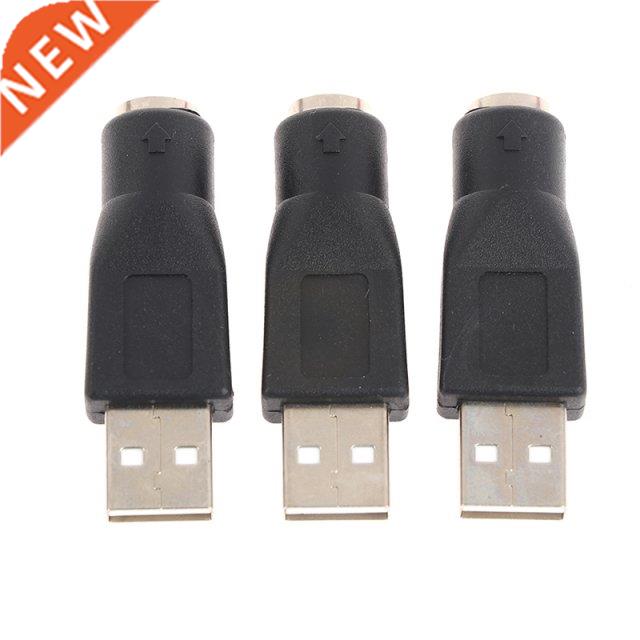 3Pcs USB Male To For PS/2 Female Adapter Converter Usb Conne