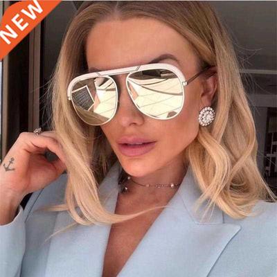 Pilot Designer Oversized Sunglasses Luxury Brand Shades For