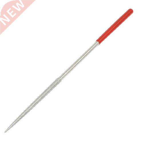 10x Silver Tone Red Lapidary Round Rat Tail Diamond Files 3m