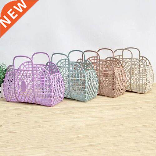 1Pcs Mini Plstic Portble Bthroom Lundry Bsket Foldble