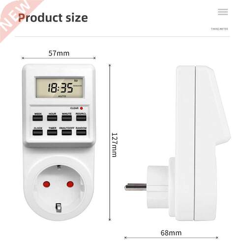 Electronic Digital Timer Switch Socket Kitchen Timer Outlet