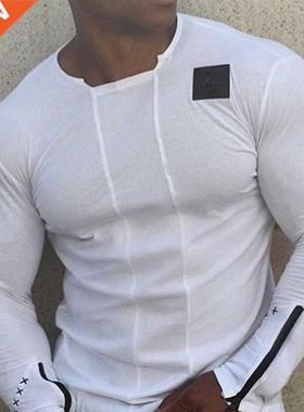 High Quality Men's Casual Shirt Letter Print Tanks O-neck T-