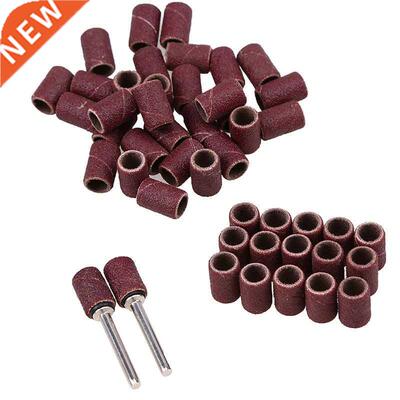 50pcs Sanding Drum Set 20 Grit Drum Sanding Bands Sleeves +