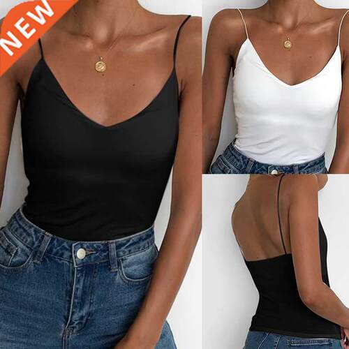 Stin Women Thin Wild Solid Cmis Vest Women Tnk Tops Feml