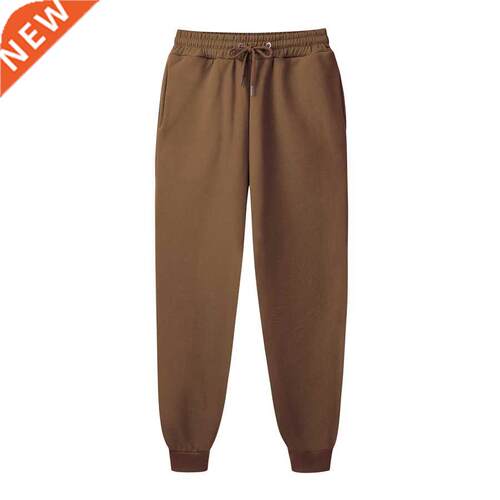 Men Solid Color Brown apricot Harem Pants Fashion Brand Men&