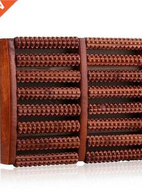 Eig Rows Solid Wooden Roller Foot Massager Pedicure Machin