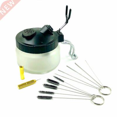 Airbrush Cleaning Pot Stabilizer Glass Jar Bottles Holder Pa