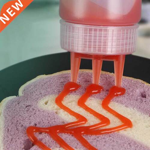 1 Pc 360ml/480ml/720ml Squeeze Bottle 3 Hole Ketchup