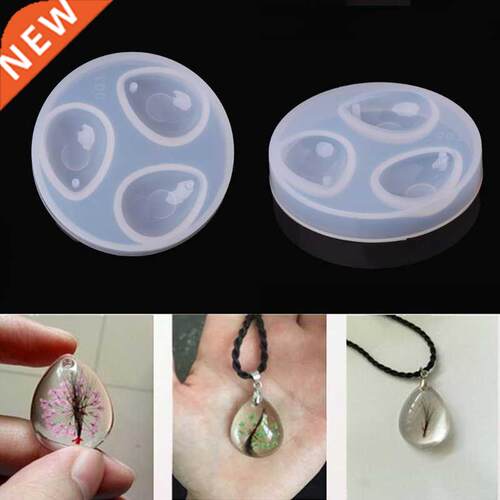 Silicone Pendant Water Drop Gem Mold Resin Casing Craft