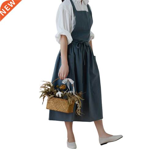 Home Kitchen Cotton Vest Apron Nordic Style Cafe Supplies