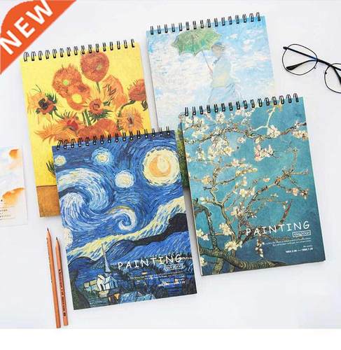 Sketchbook A3/A4 Drawing Paper Students Hand-painted Literar