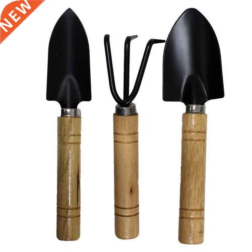 3Pcs Mini Kit Plant Gardening Shovel Spade Claw Handle Head