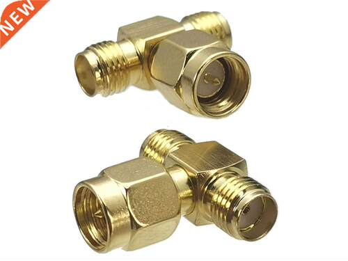 10pcs Connector Adapter SMA Male Plug to 2x SMA Female Jack