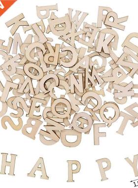 100pcs Wood English Alphabet Decorative Letters Wooden Numbe