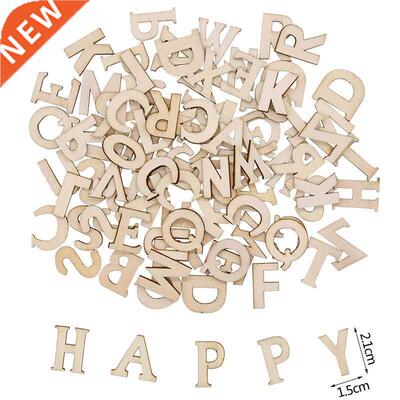 100pcs Wood English Alphabet Decorative Letters Wooden Numbe