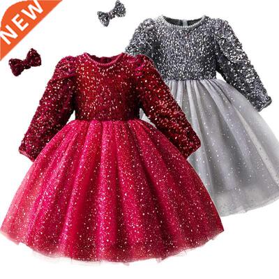 Xmas Winter Autumn Girl Dress Children Clothes Kids Dresses