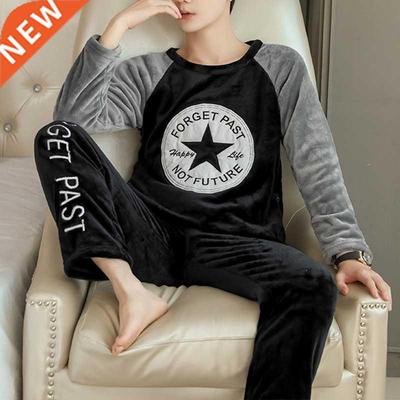 2021 Winter Long Sleeve Home Clothes Thick Warm Flannel Paja