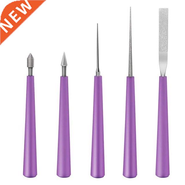 5PCS Bead Reamer Set Diamond Tipped Bead Reamer Beading Hole