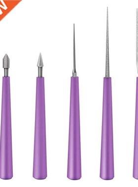 5PCS Bead Reamer Set Diamond Tipped Bead Reamer Beading Hole