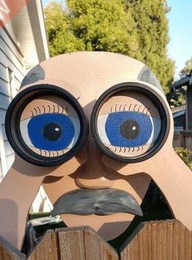 Door Cute Elderly Decoration Binocular Spying Fence Peeker