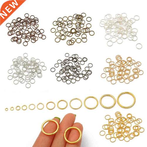 5-500pcs/lot 3-20mm Metl Single Loops Open Jump Ring &mp; Sp