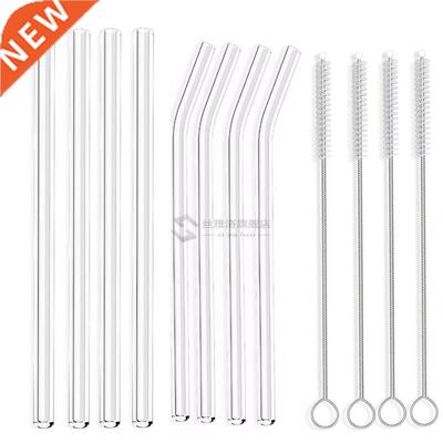 Big Extra Wide Straw Smoothie Glass Straws Reusable Long Dri