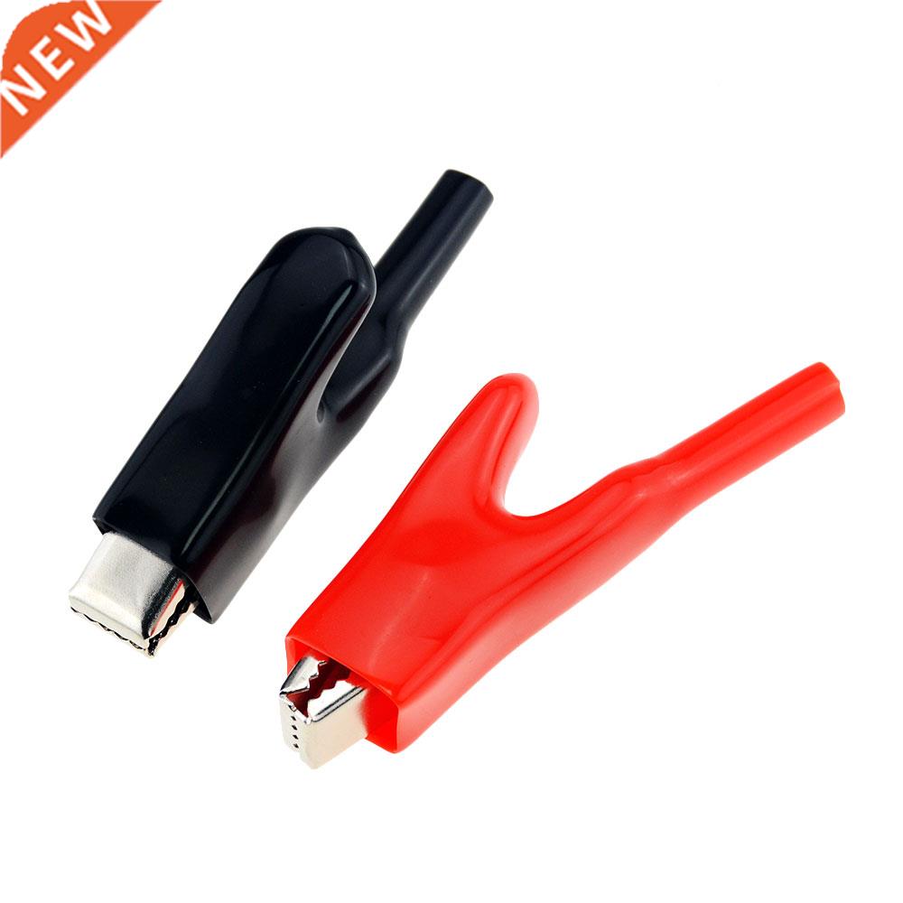 2PCS Opening 12mm 50A Sheathed Alligator Clips Electrical DI