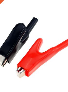 2PCS Opening 12mm 50A Sheathed Alligator Clips Electrical DI