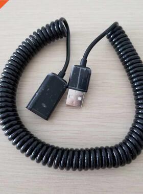 10pcs/lot USB 2.0 Spring Telescopic Data Extension Cable Mal