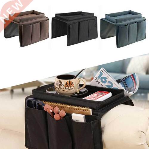 Sofa Armrest Organizer with 4 Pockets&Cup Holder for TV
