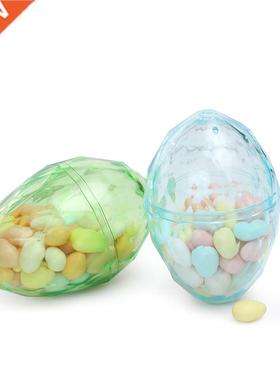12Pcs Ovl Plstic Cndy Box Trnsprent Snck Continer