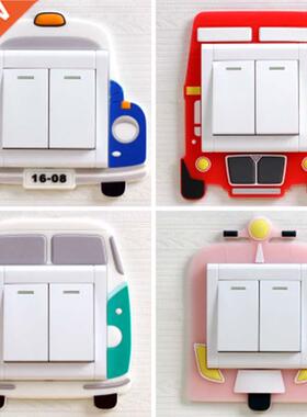 Silicone Switch Stickers Cartoon Children Room Decoration La