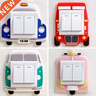 Silicone Switch Stickers Cartoon Children Room Decoration La