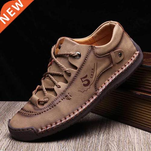 Men Casual Shoes Leather Outdoor Walking Sneakers 2022 New F