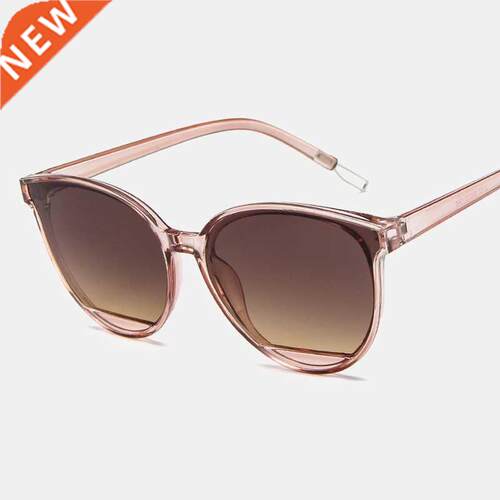 Classic Oval Red Ladies Fashion Round Frame Sunglasses Mirro
