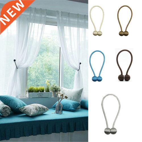Home Decorations 1Pc Pearl Magnetic Ball Curtain Tie Rope Si