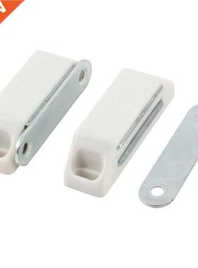 2 Pcs Cupboard Cabinet Doors Magnetic Catch Latch White 2.4