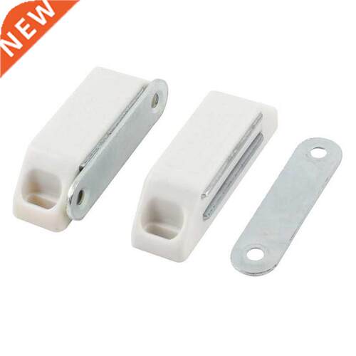 2 Pcs Cupboard Cabinet Doors Magnetic Catch Latch White 2.4