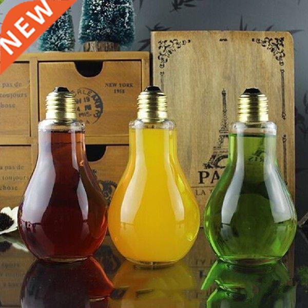 New High quality Innovative Light Bulb Fruit Juice Bottles